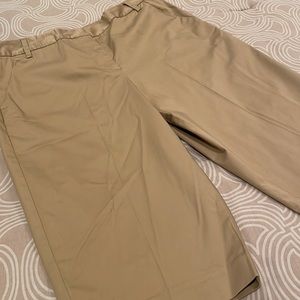 Talbots capris, tan, cotton blend, like new, 12